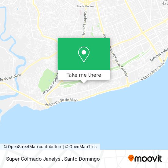 Super Colmado Janelys- map