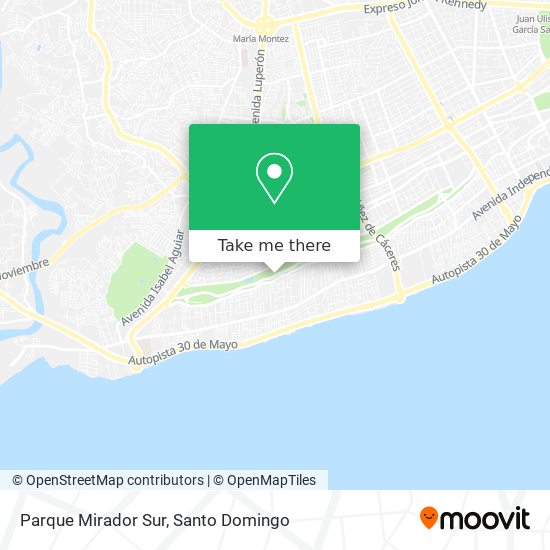 Mapa de Parque Mirador Sur