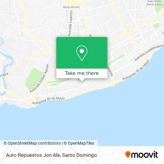 Mapa de Auto Repuestos Jon Ale