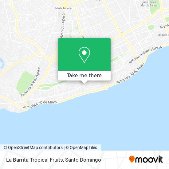 La Barrita Tropical Fruits map