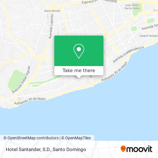 Hotel Santander, S.D. map