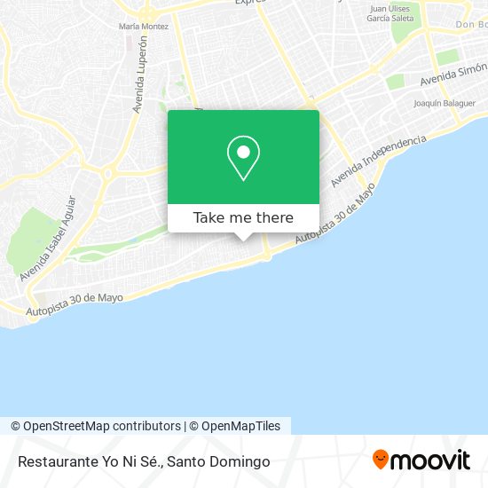 Restaurante Yo Ni Sé. map