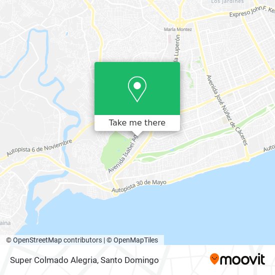 Super Colmado Alegria map