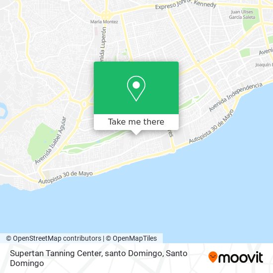 Supertan Tanning Center, santo Domingo map