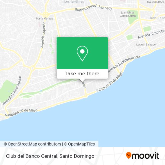 Club del Banco Central map
