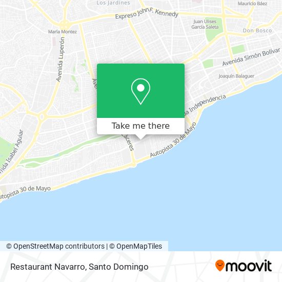 Restaurant Navarro map