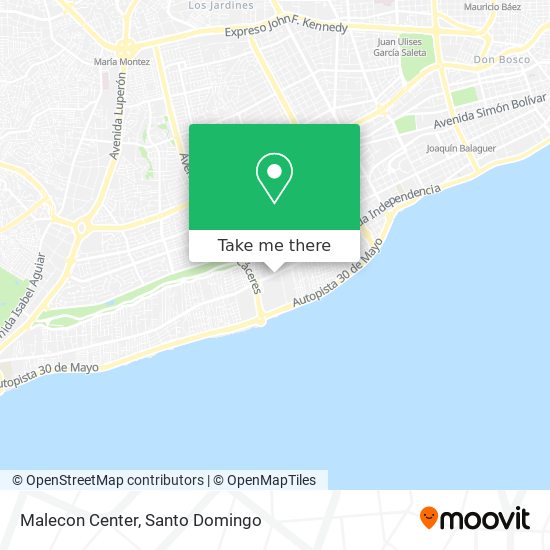 Malecon Center map