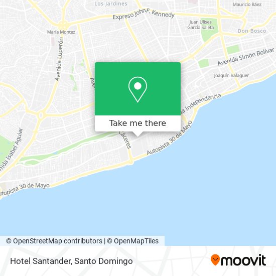 Hotel Santander map