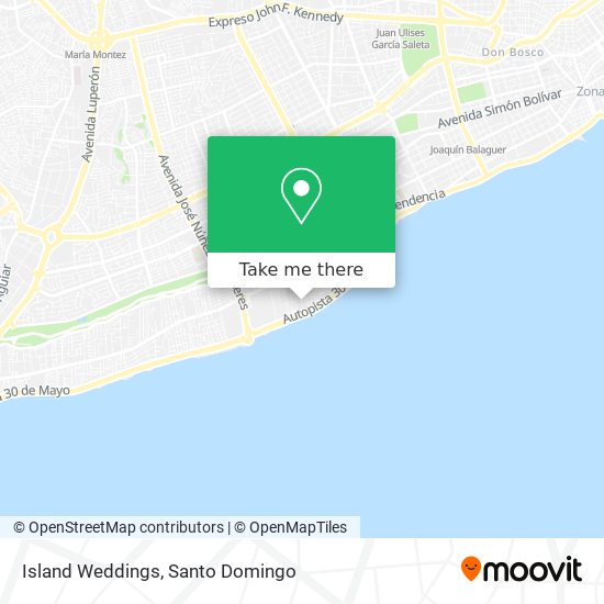 Island Weddings map
