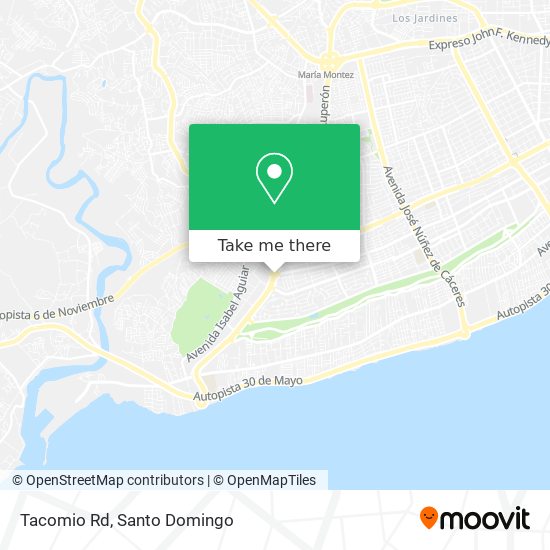 Tacomio Rd map