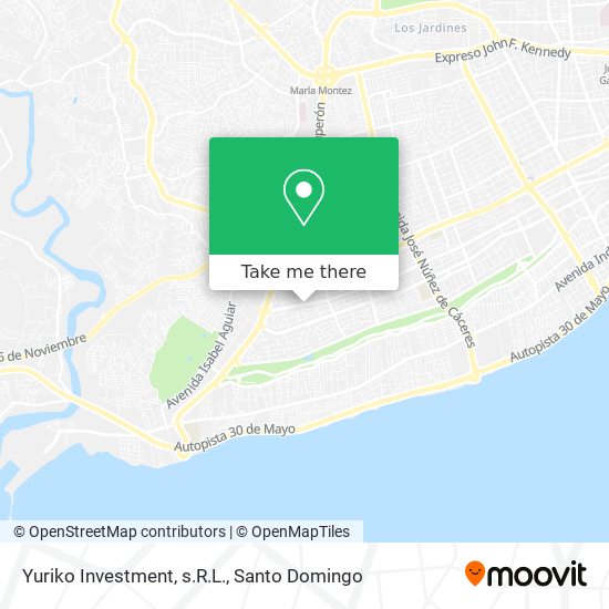 Yuriko Investment, s.R.L. map