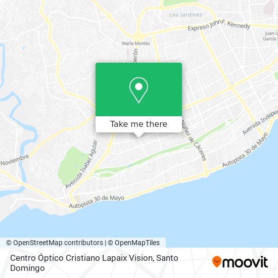 Centro Óptico Cristiano Lapaix Vision map