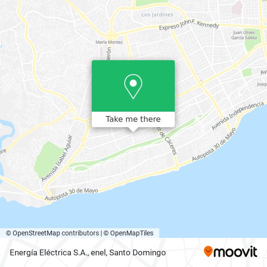 Energía Eléctrica S.A., enel map