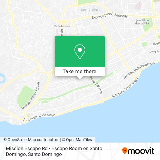 Mission Escape Rd - Escape Room en Santo Domingo map