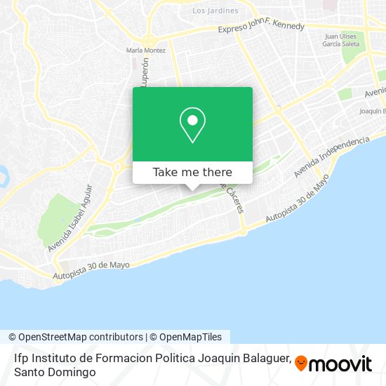 Ifp Instituto de Formacion Politica Joaquin Balaguer map
