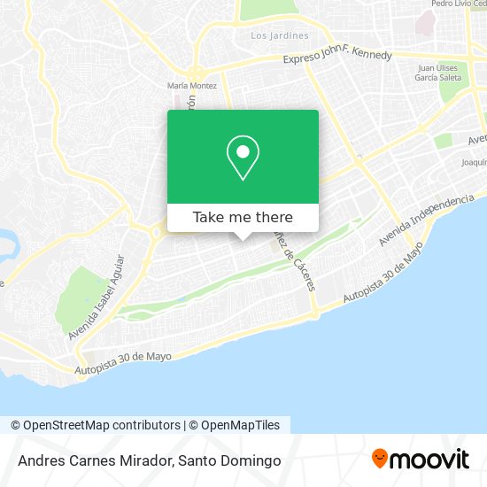 Andres Carnes Mirador map