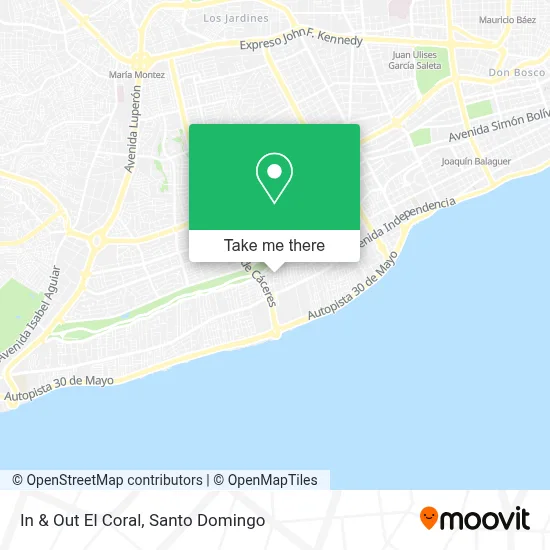 In & Out El Coral map