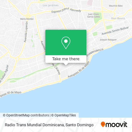 Radio Trans Mundial Dominicana map