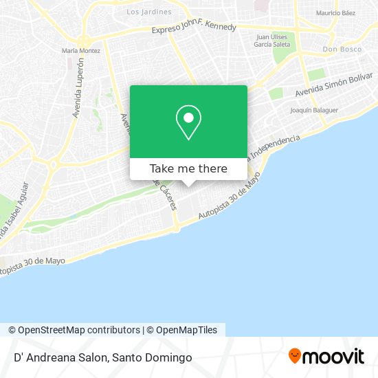 D' Andreana Salon map