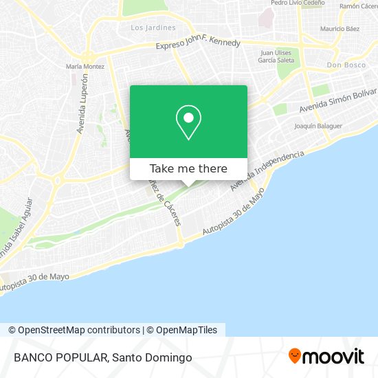 BANCO POPULAR map