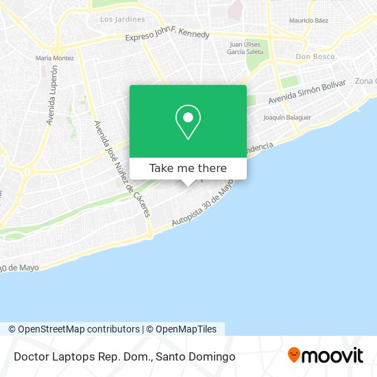 Doctor Laptops Rep. Dom. map