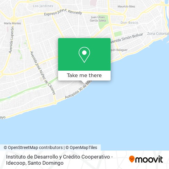 Instituto de Desarrollo y Crédito Cooperativo - Idecoop map