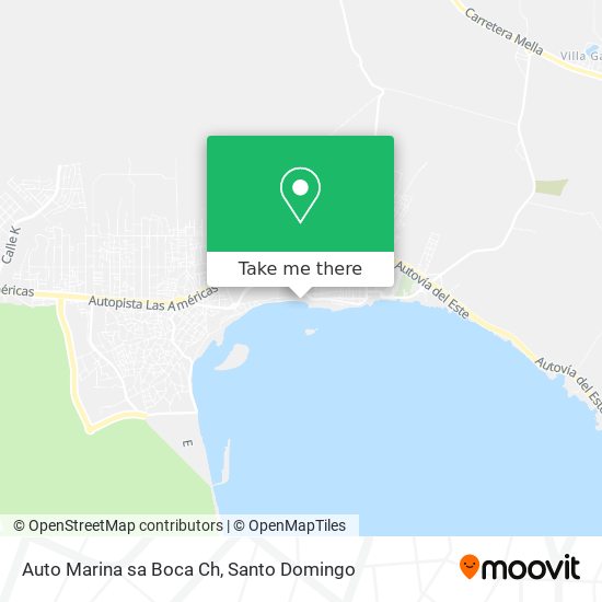 Auto Marina sa Boca Ch map