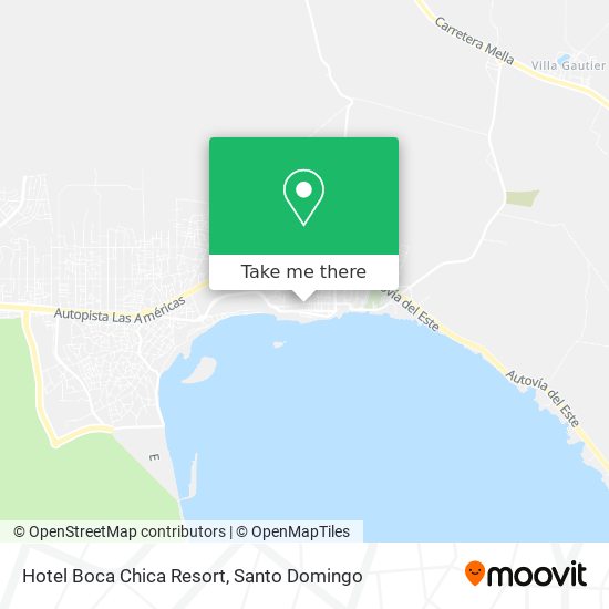 Hotel Boca Chica Resort map