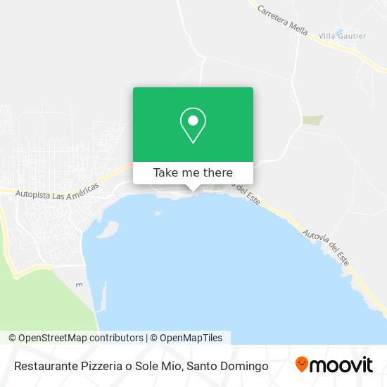 Restaurante Pizzeria o Sole Mio map