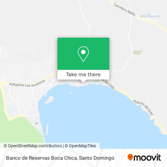 Mapa de Banco de Reservas Boca Chica