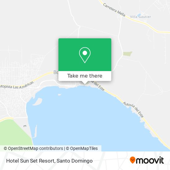 Hotel Sun Set Resort map