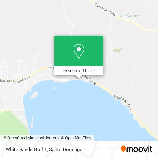 White Sands Golf 1 map