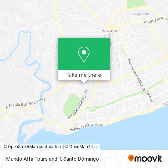 Mundo Affa Tours and T map