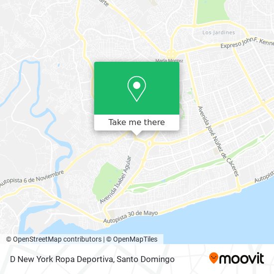 D New York Ropa Deportiva map