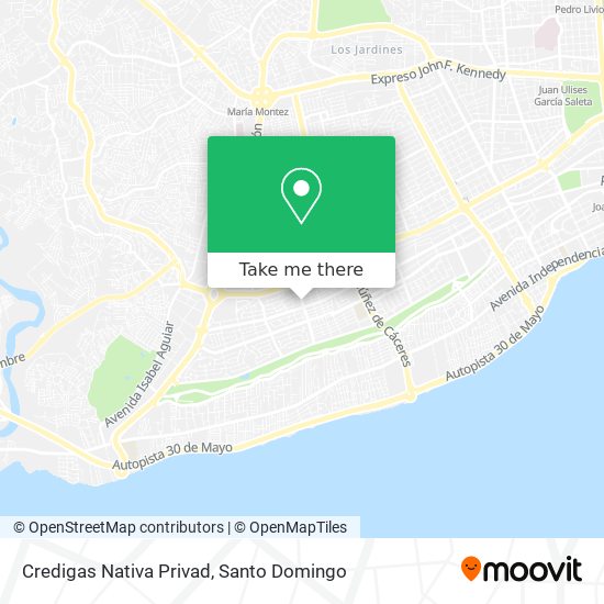 Mapa de Credigas Nativa Privad