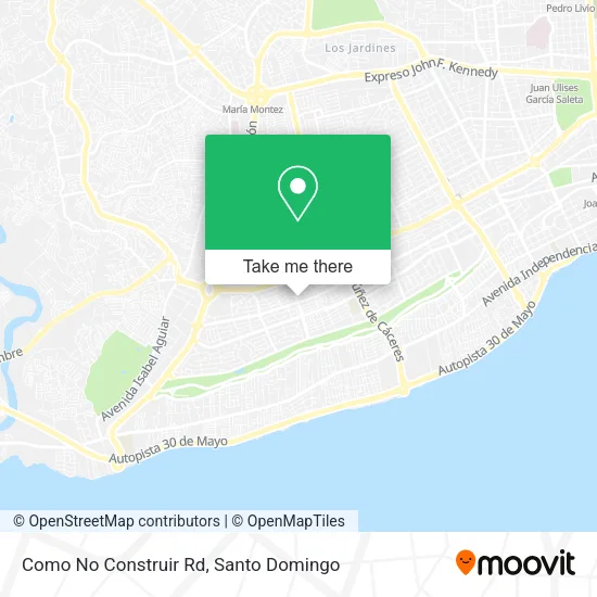 Mapa de Como No Construir Rd