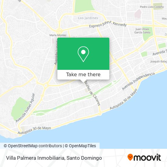Villa Palmera Inmobiliaria map