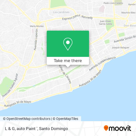 L & G, auto Paint ' map