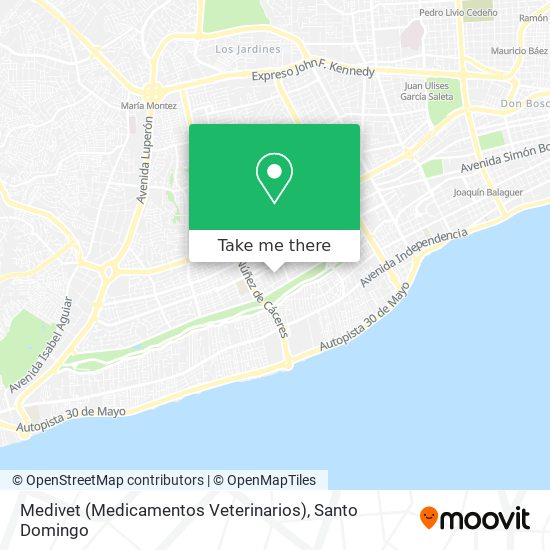 Mapa de Medivet (Medicamentos Veterinarios)