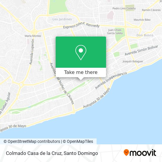 Colmado Casa de la Cruz map