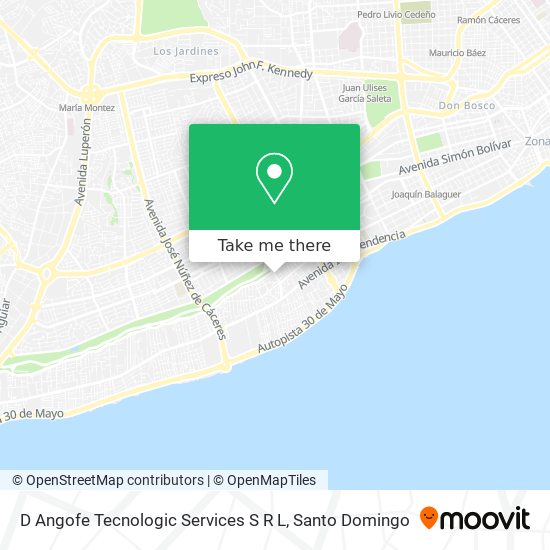 D Angofe Tecnologic Services S R L map