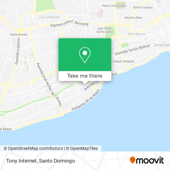 Tony Internet map
