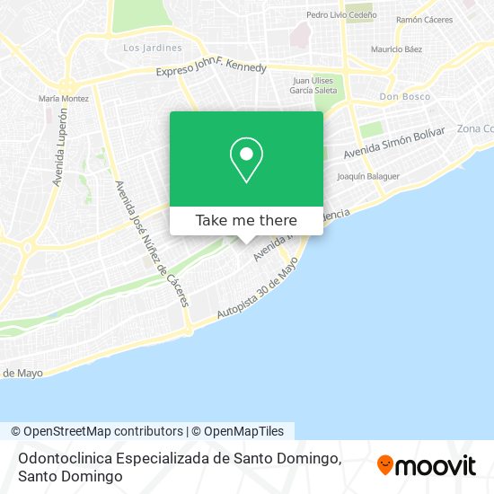 Odontoclinica Especializada de Santo Domingo map