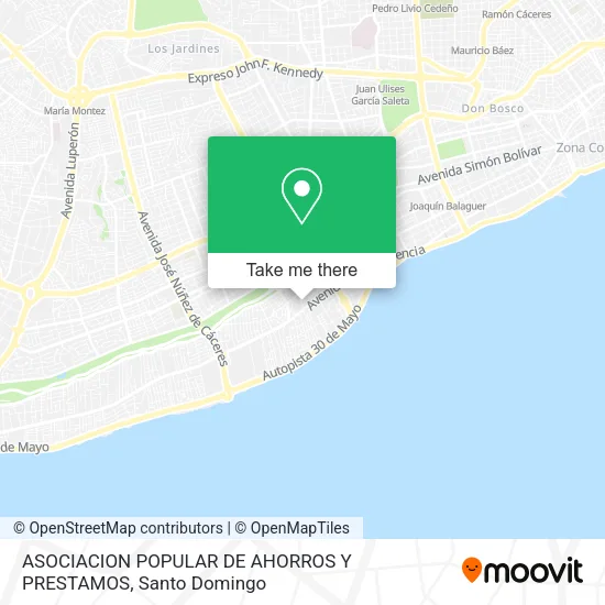 ASOCIACION POPULAR DE AHORROS Y PRESTAMOS map