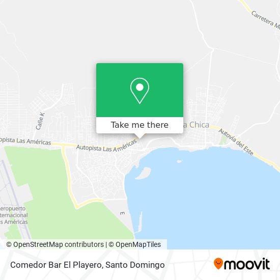 Mapa de Comedor Bar El Playero