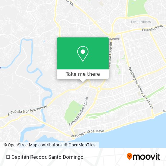 El Capitán Recoor map