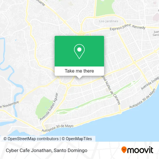 Cyber Cafe Jonathan map