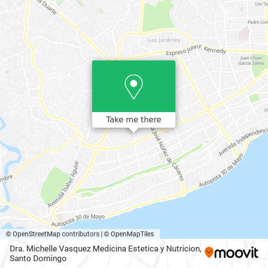 Dra. Michelle Vasquez Medicina Estetica y Nutricion map
