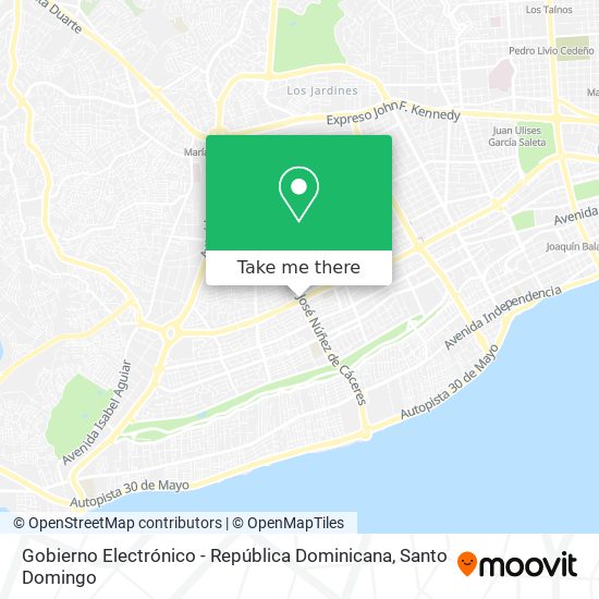 Gobierno Electrónico - República Dominicana map