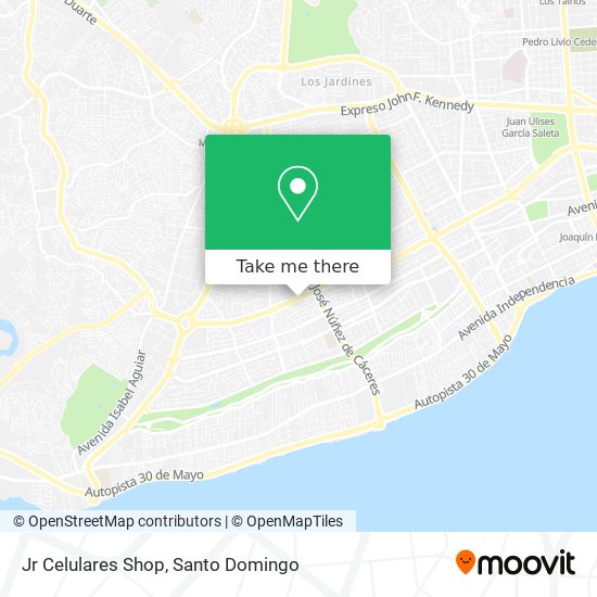 Mapa de Jr Celulares Shop